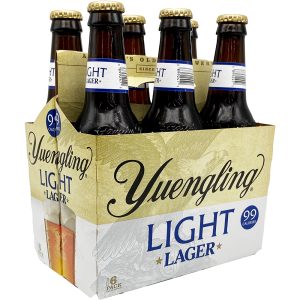 Bottles of Yuengling Light Lager