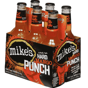 Bottles of Mike’s Hard Mango Punch.