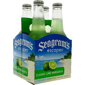 Bottle of Seagrams Escapes Classic Lime Margarita.